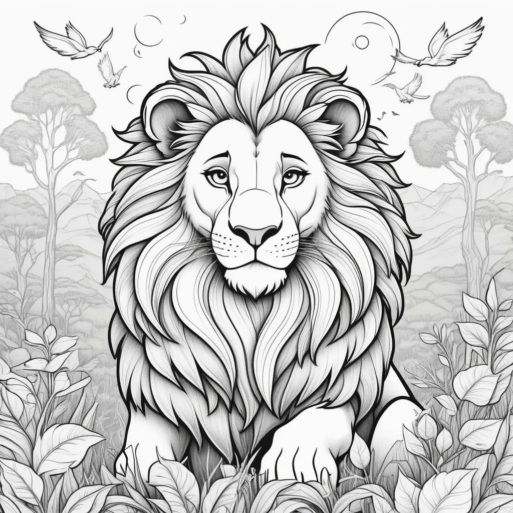 Lion King Coloring Pages: A Coloring Book for Kids