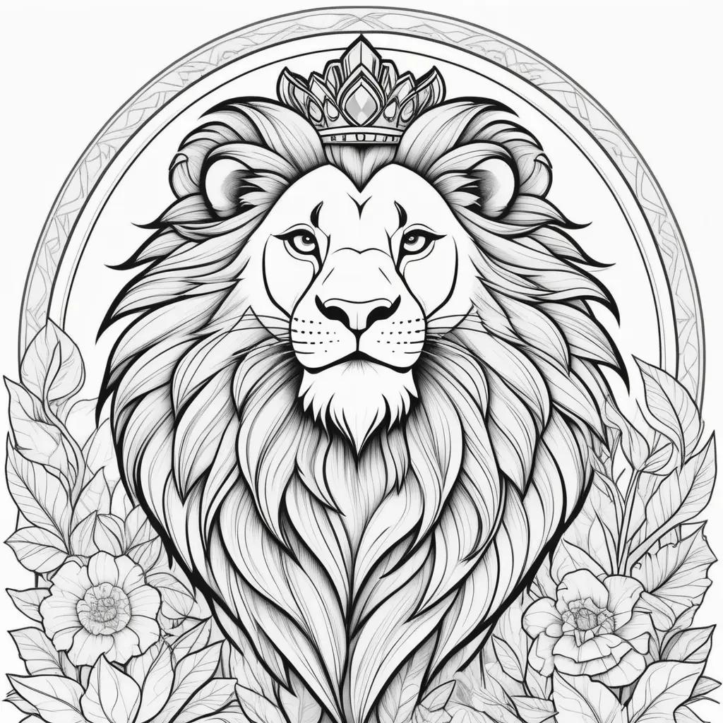 Lion King Coloring Pages: Coloring Book for Adults and Kids