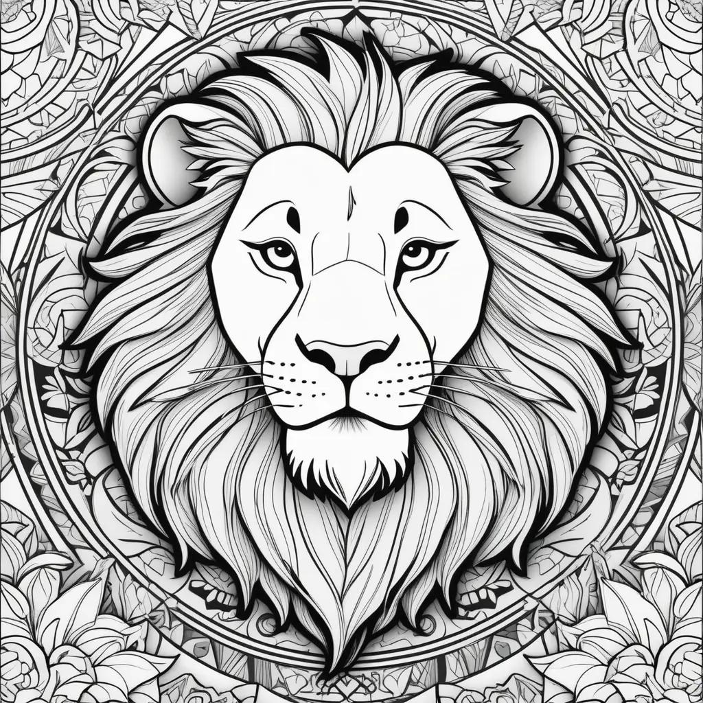 Lion King Coloring Pages: Coloring Book with a Lion on the Cover