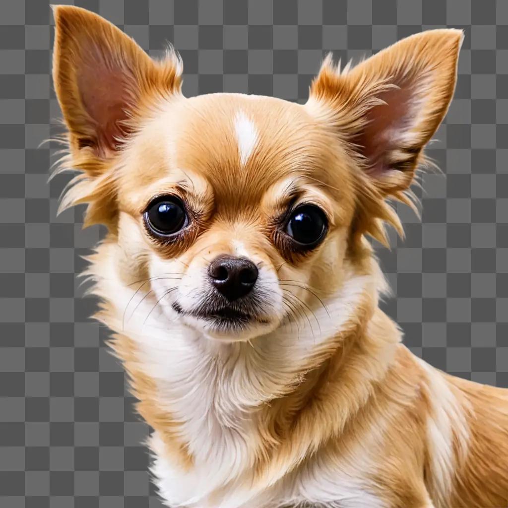 Long haired apple head chihuahua