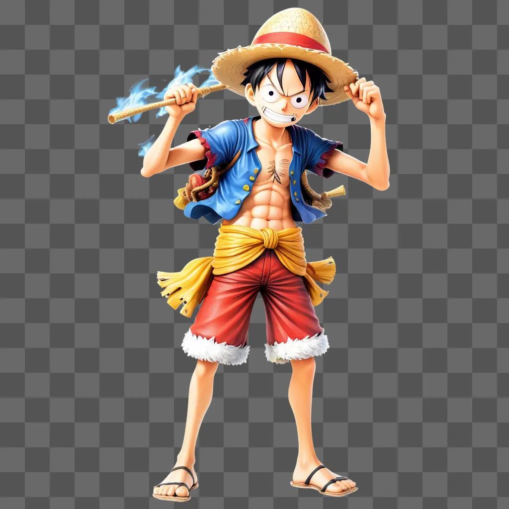 Luffy, the Straw Hat pirate, poses for the camera