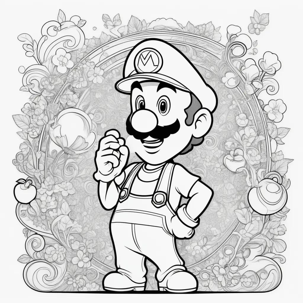 Luigi coloring pages for kids