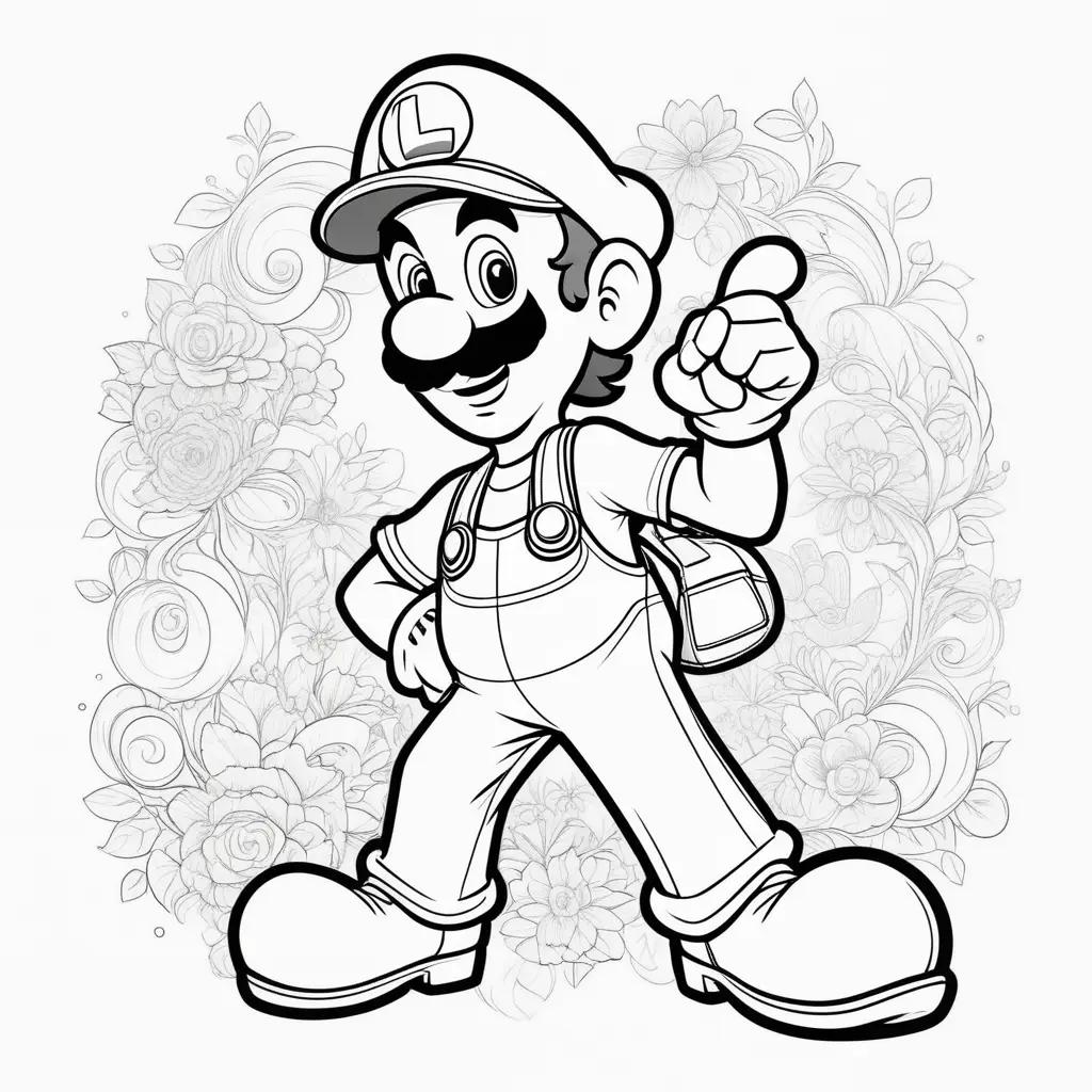 Luigis Coloring Pages: A Super Mario Bros. Character