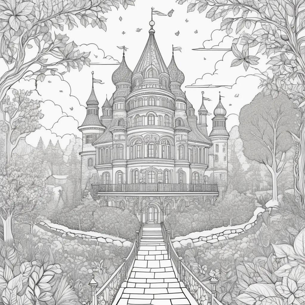 Magical Castle Coloring Page in January