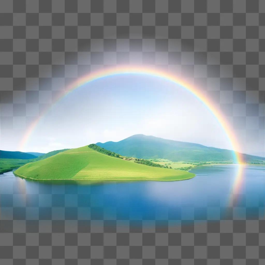 Make a rainbow in the sky