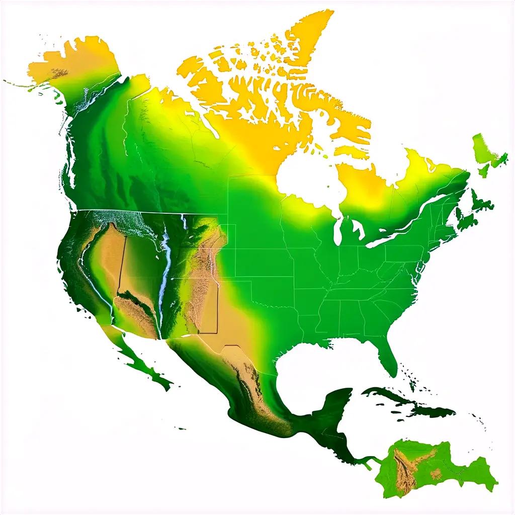 Map of North America