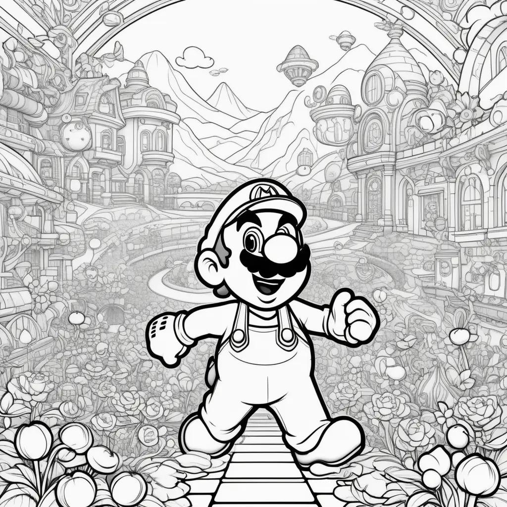 Mario and Luigi Coloring Pages for Kids