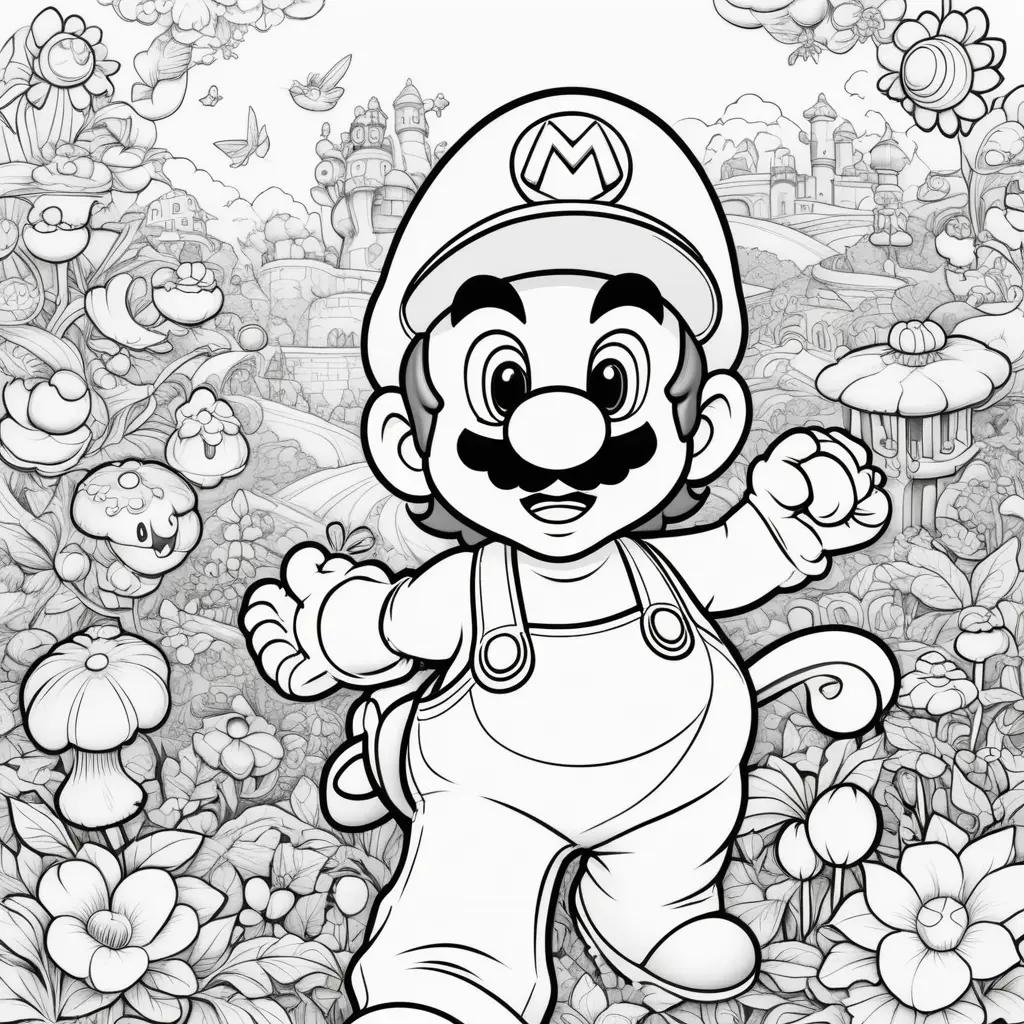 Mario coloring pages for free