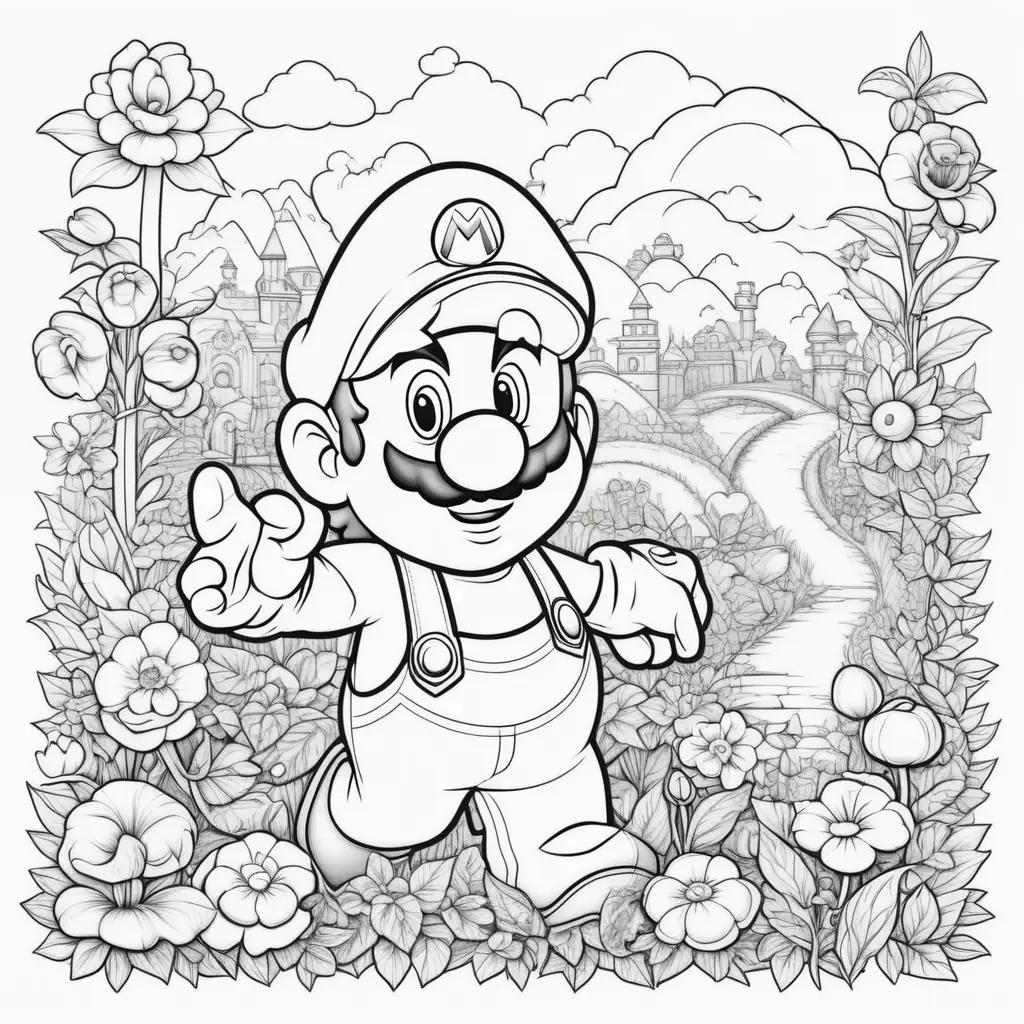 Mario coloring pages print free