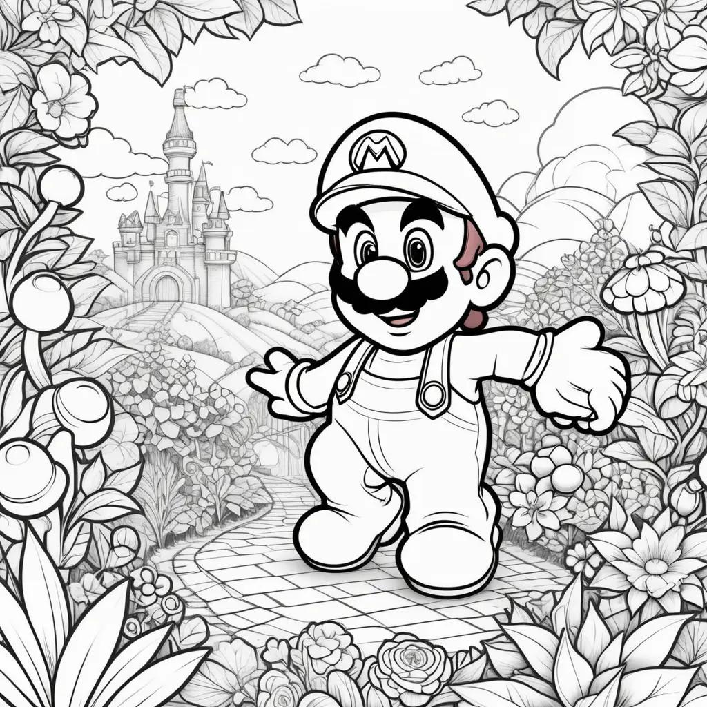 Mario coloring pages to print and color