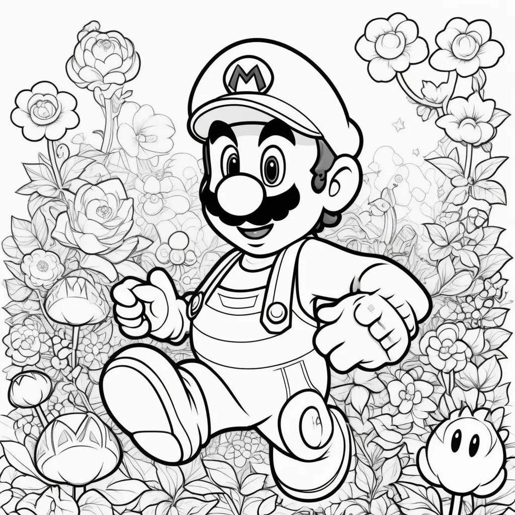 Mario coloring pages to print and color