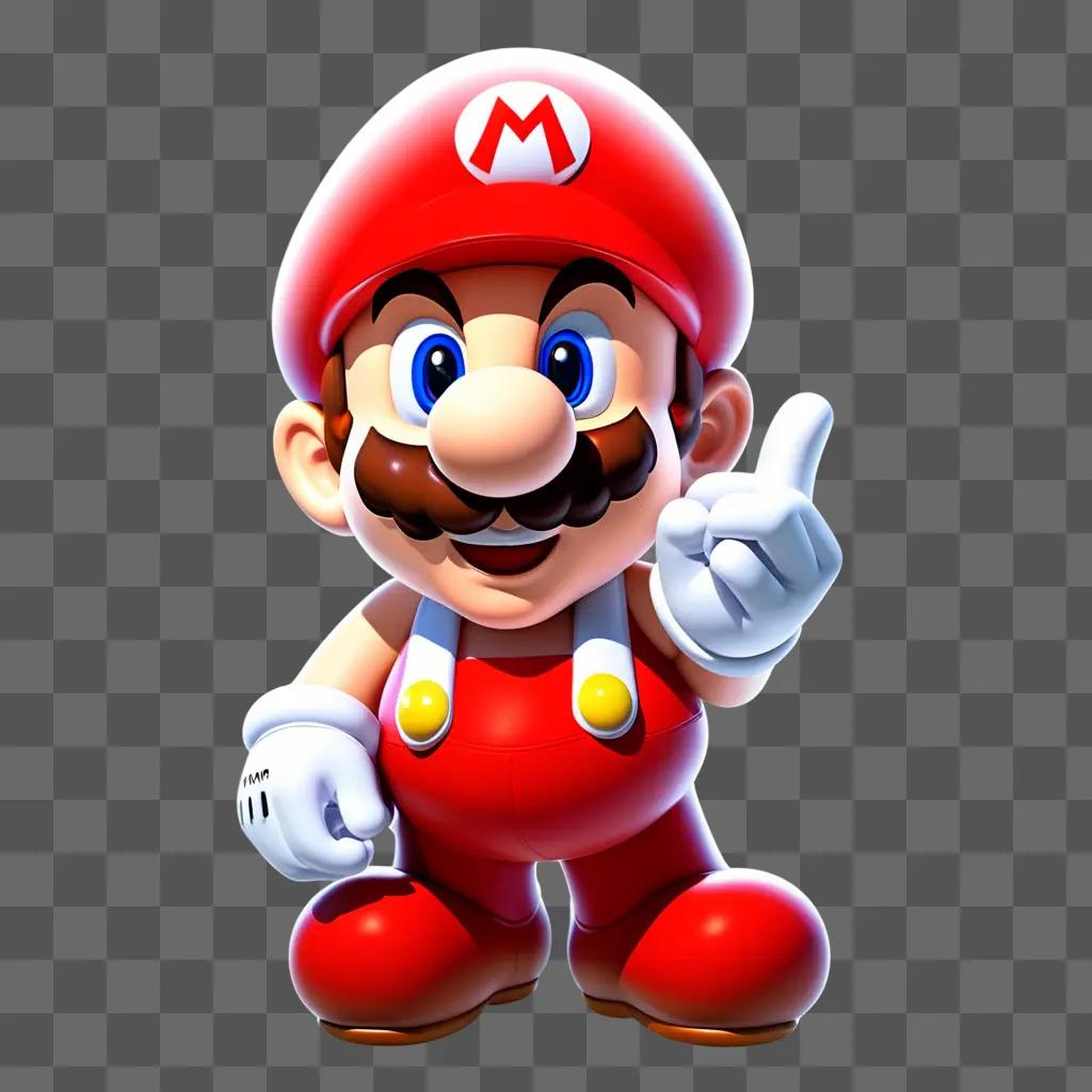 Mario with white hand and red pants