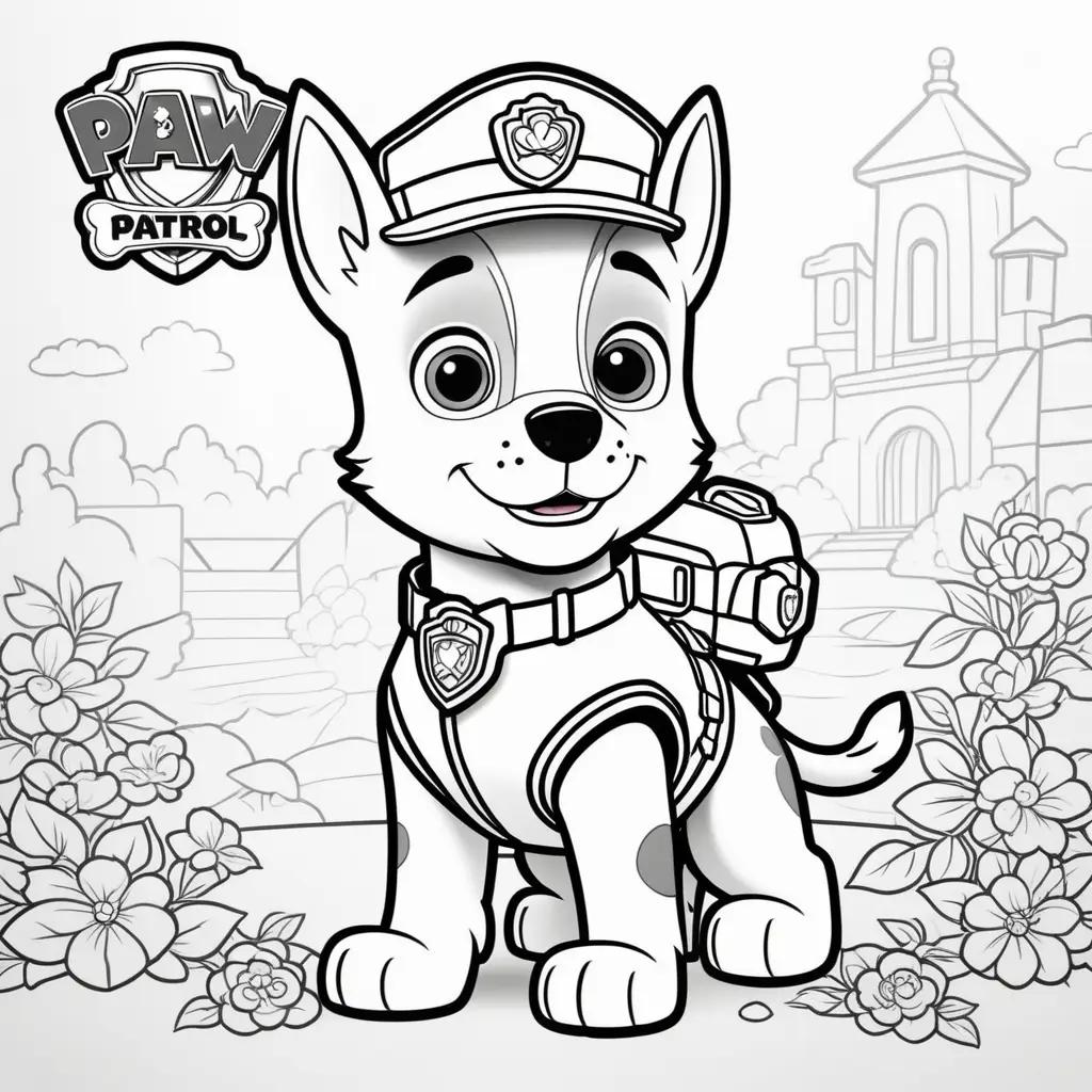 Marshall Coloring Page - Paw Patrol