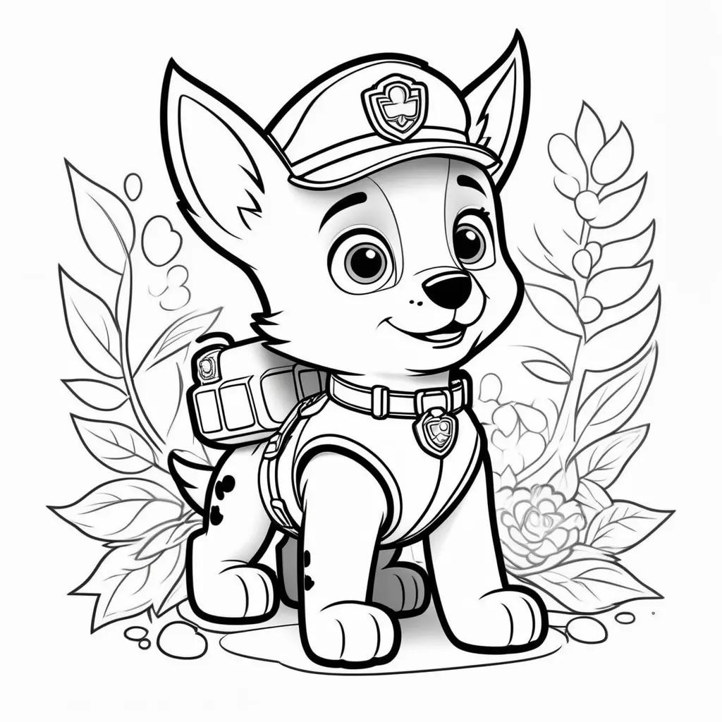 Marshall coloring page for kids