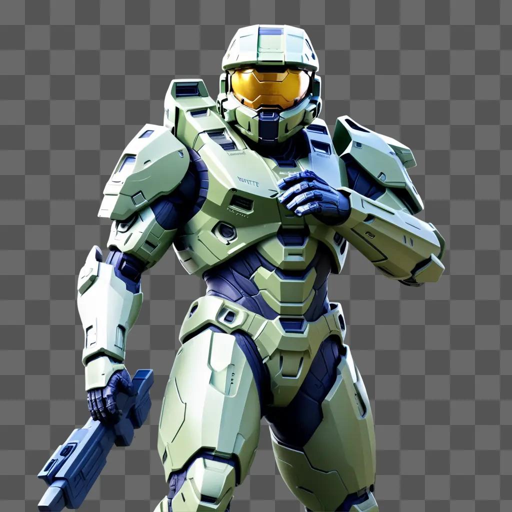 Master Chief in a sci-fi costume