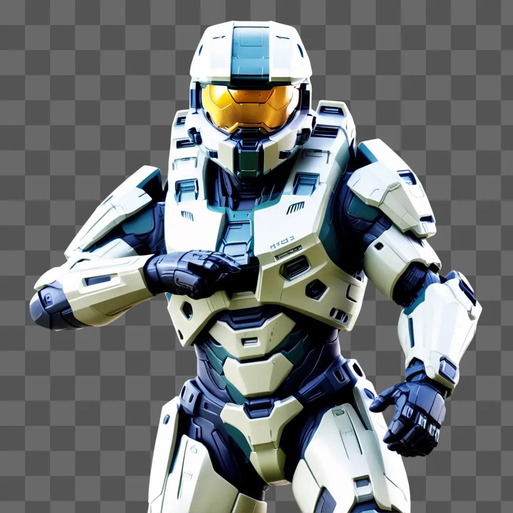 Master Chief in futuristic armor