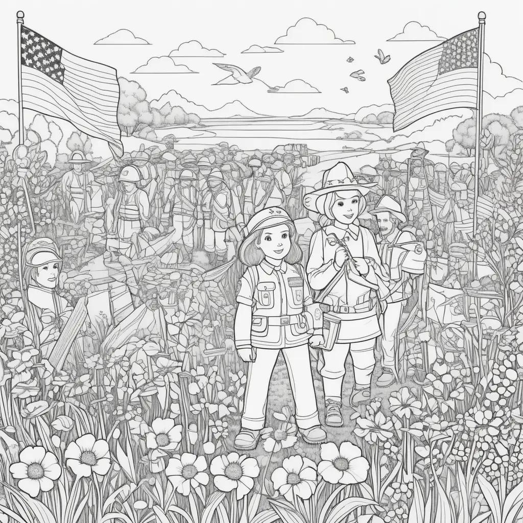 Memorial Day Coloring Pages: A Coloring Book for Kids