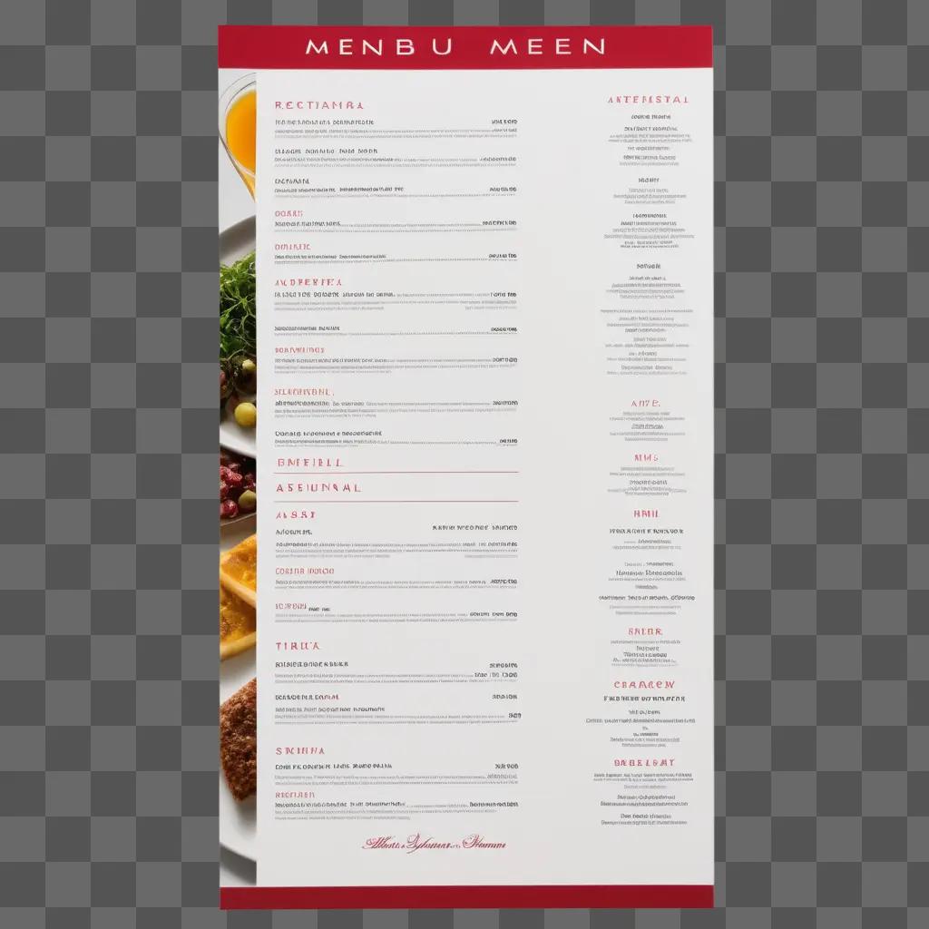 Menu of Menbu Meen restaurant in Finland