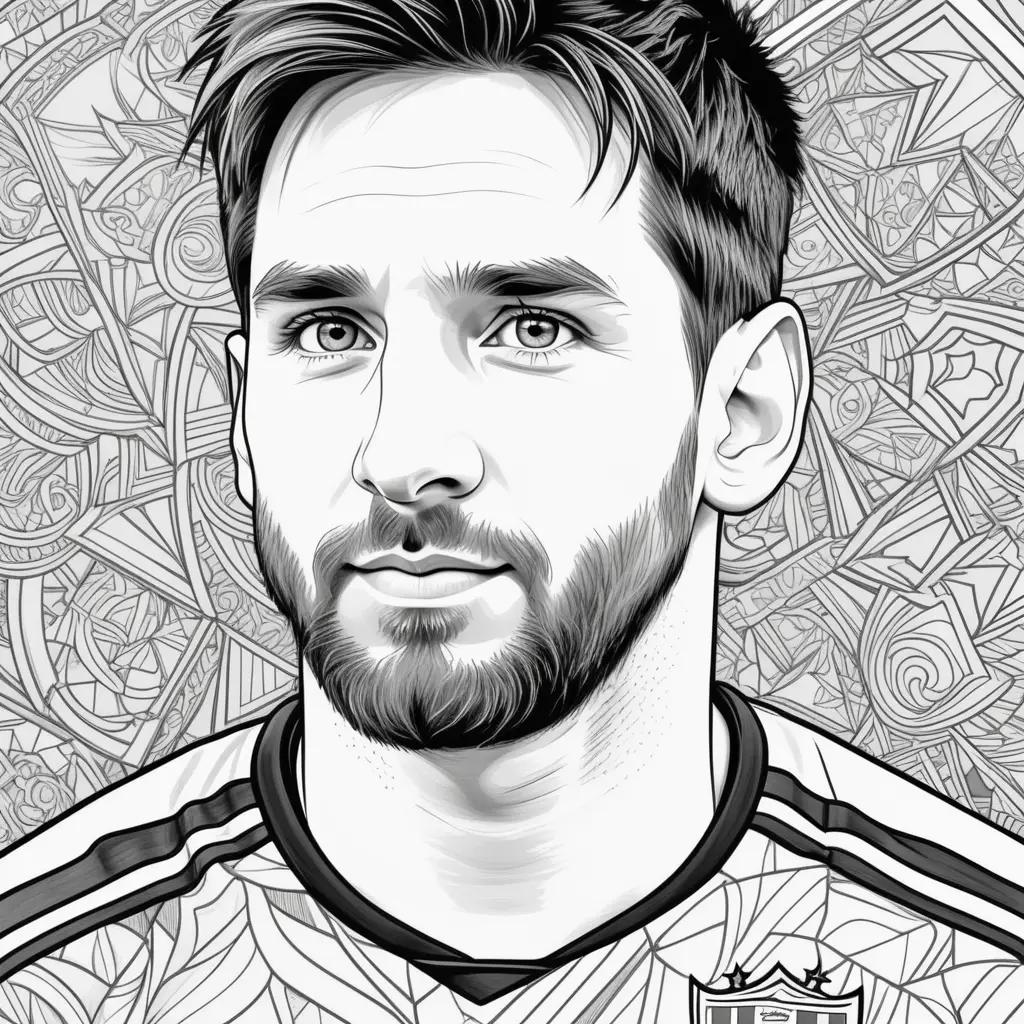 Messi soccer coloring pages