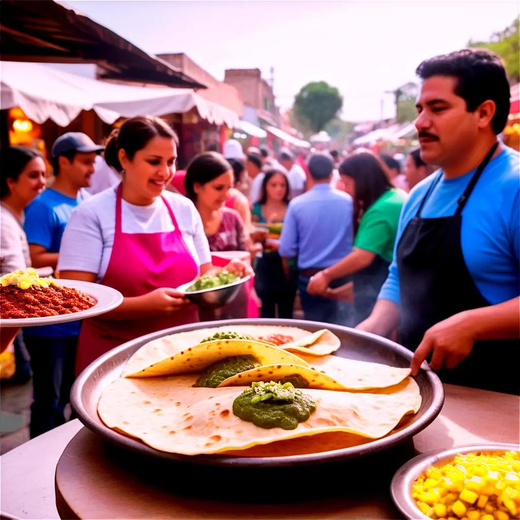 メキシコ料理の祭典、食べる人、料理する人