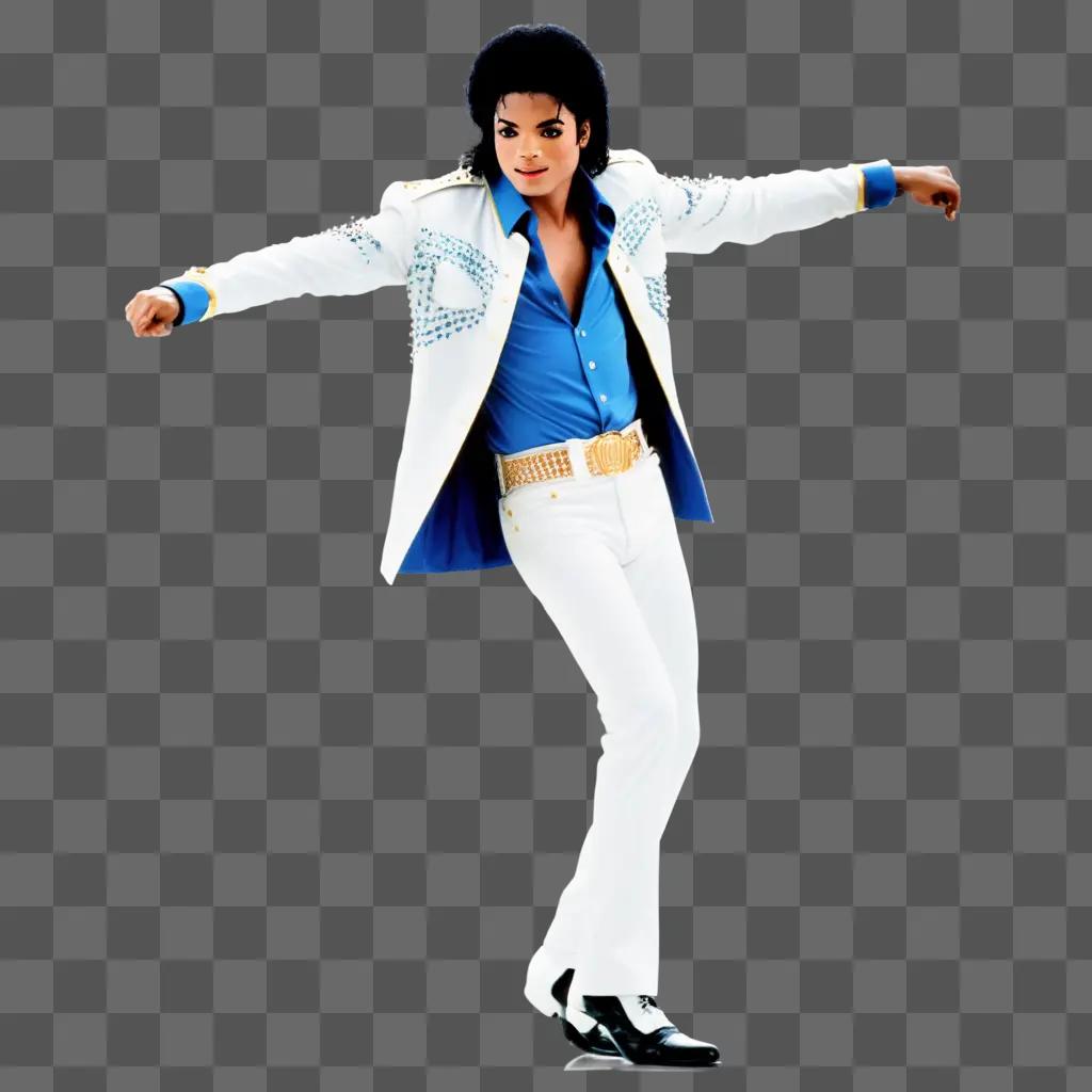 Michael Jacksons dancing pose in the video