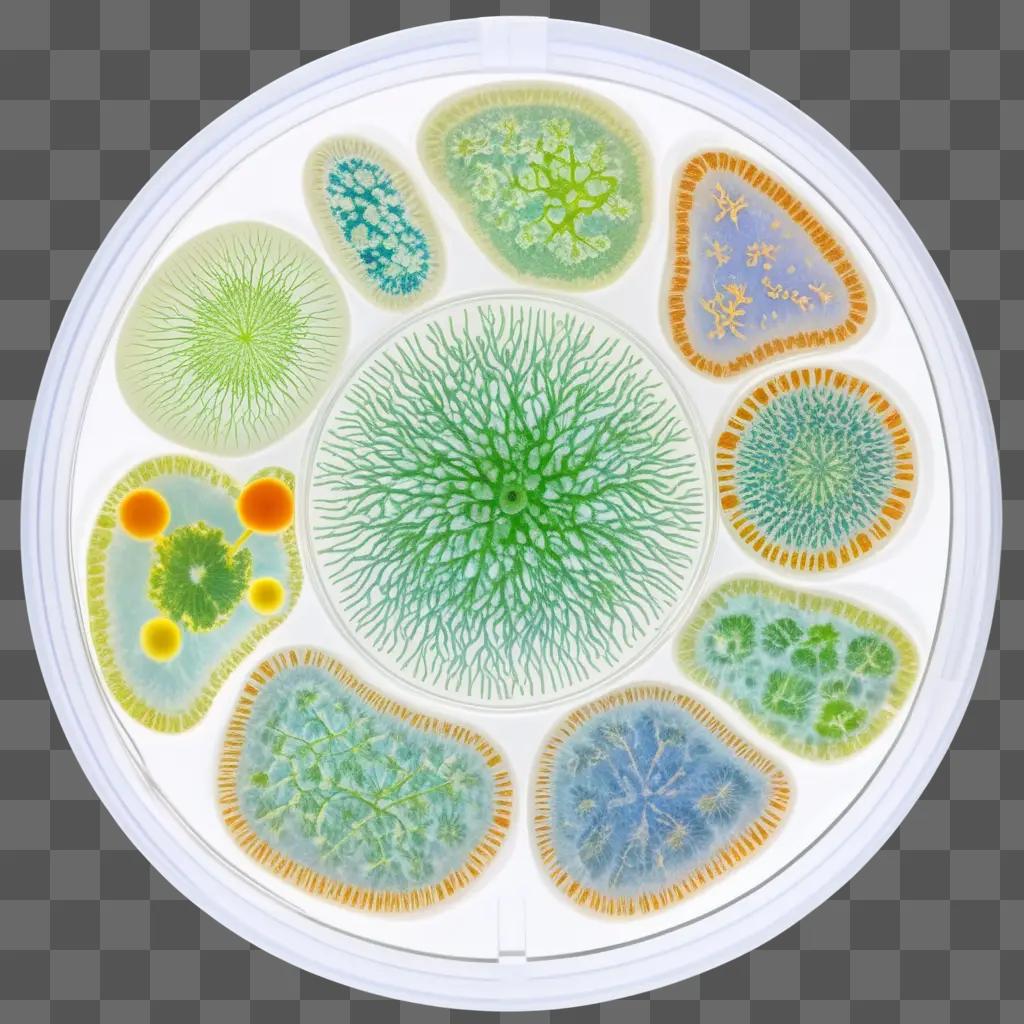 Microorganisms in a Petri dish