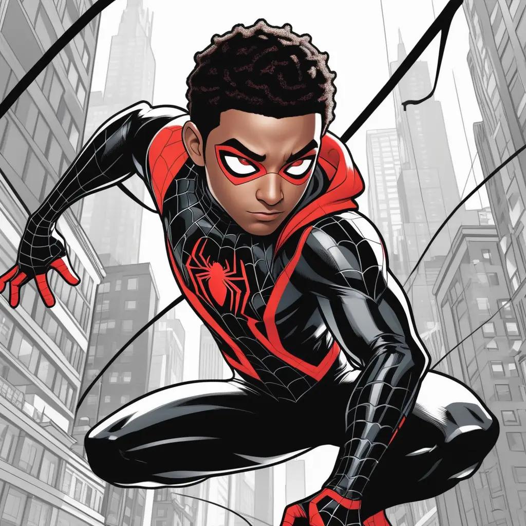 Miles Morales Coloring Page