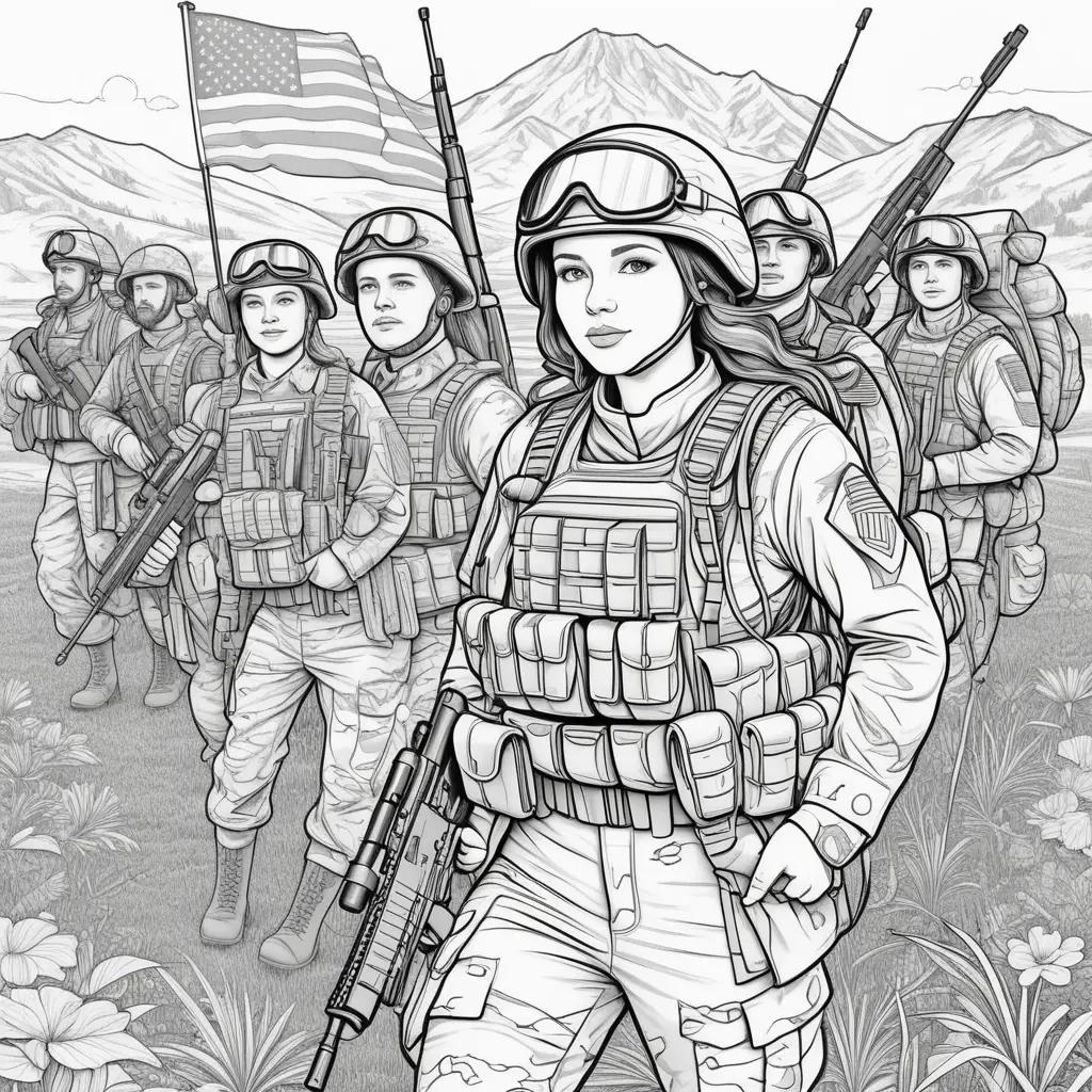 Military Coloring Pages for Kids