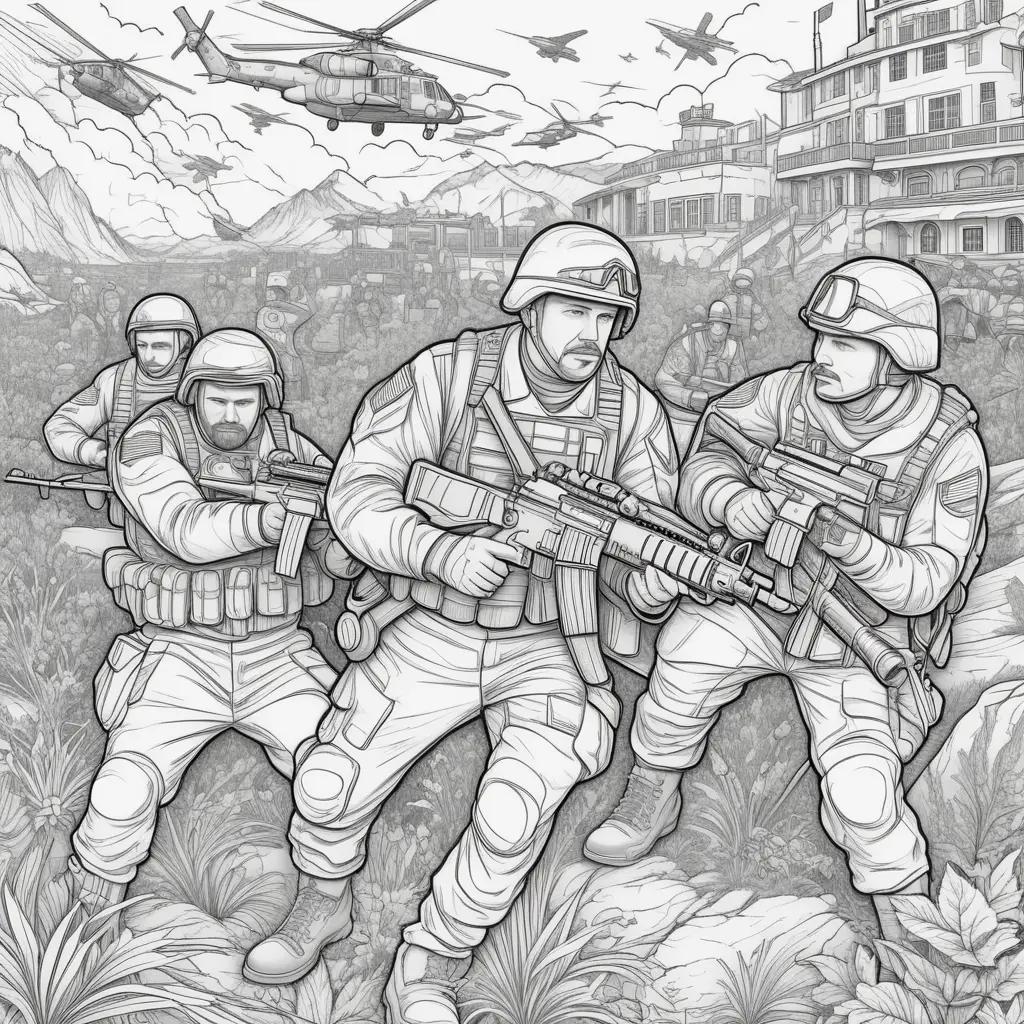 Military Coloring Pages is a collection of military-themed coloring pages for children