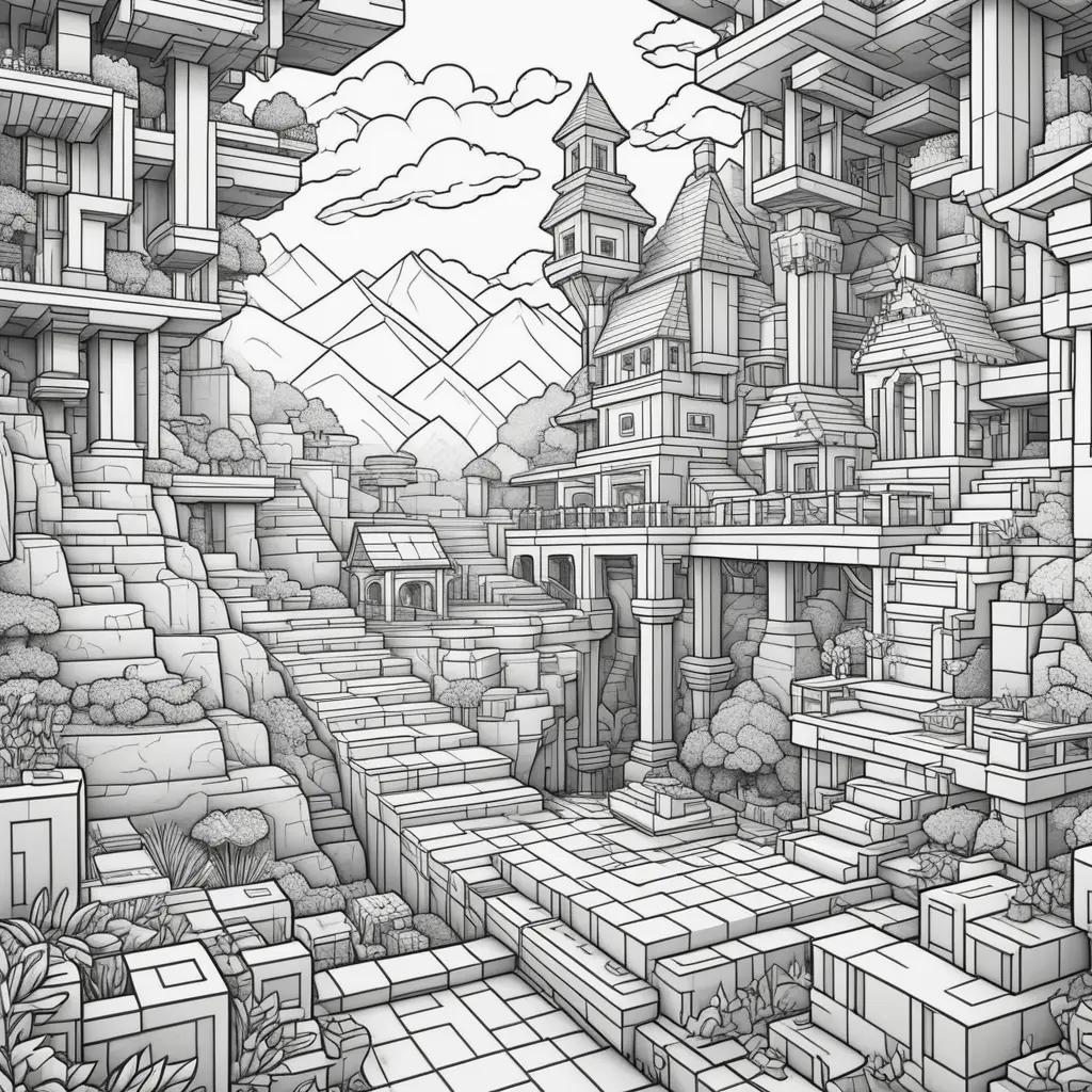 Minecraft Coloring Pages: A printable collection of detailed, high-quality Minecraft art for adults and children alike