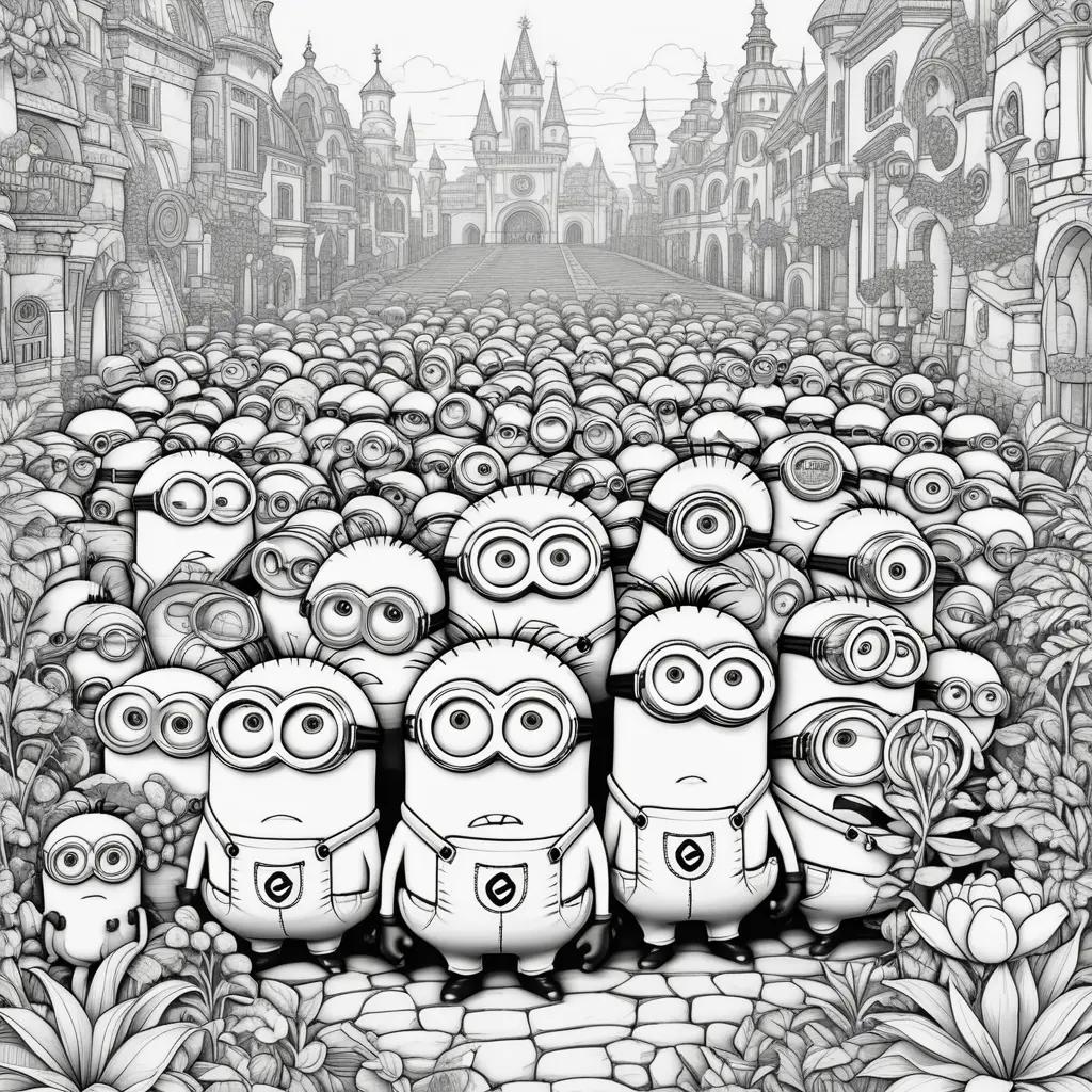 Minions Coloring Page: An Illustrated Collection of Fun Coloring Pages for Minions Fans