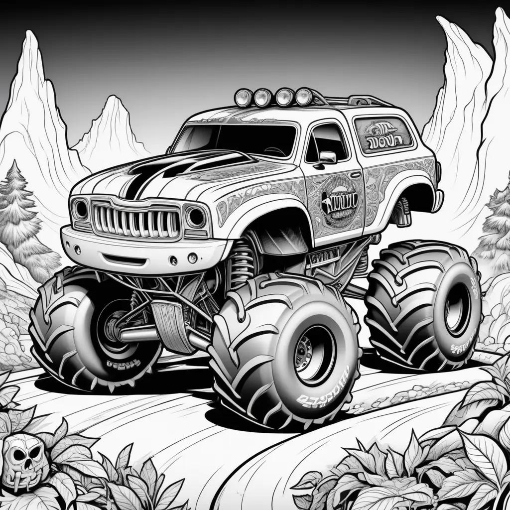 Monster Jam Coloring Pages: A Monster Truck Coloring Page