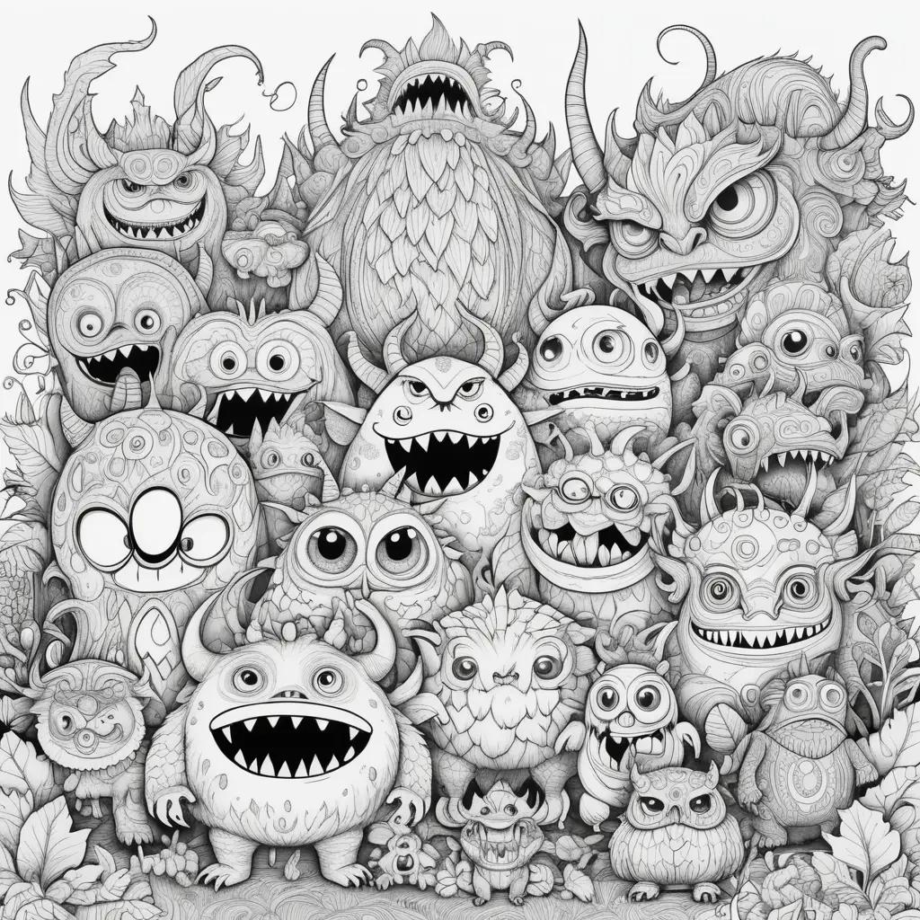 Monsters Coloring Pages: A Fun and Creative Coloring Book