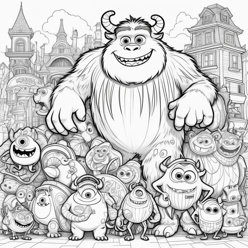 Monsters Inc Coloring Pages - Coloring Book