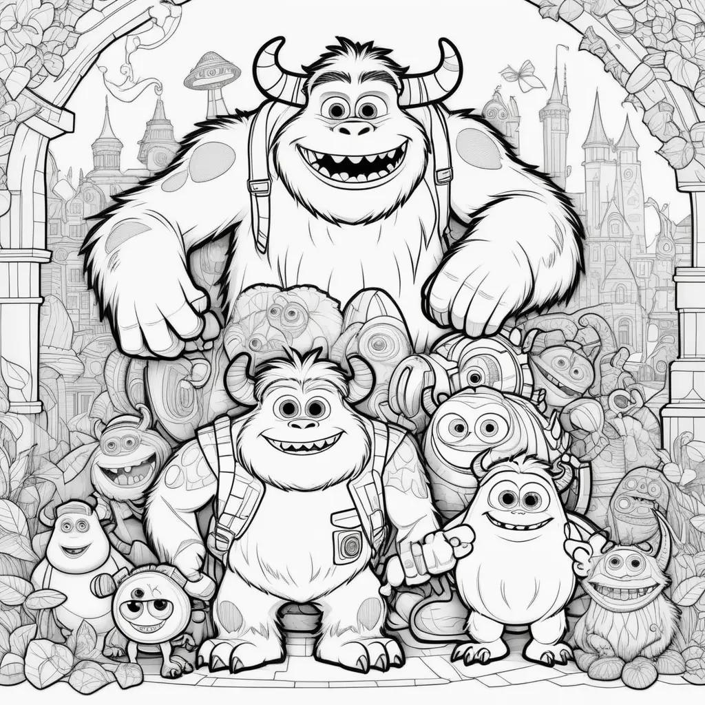 Monsters Inc Coloring Pages