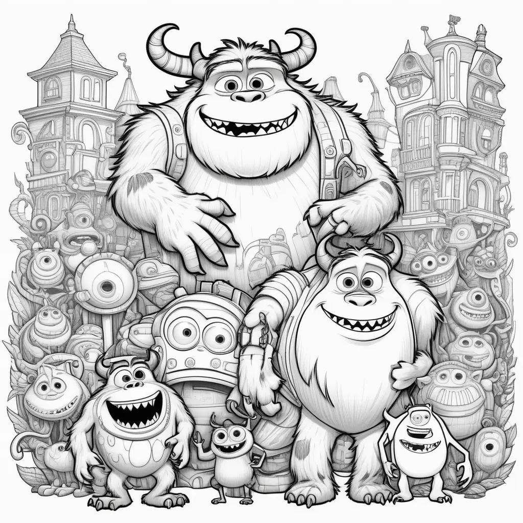 Monsters Inc. Coloring Pages