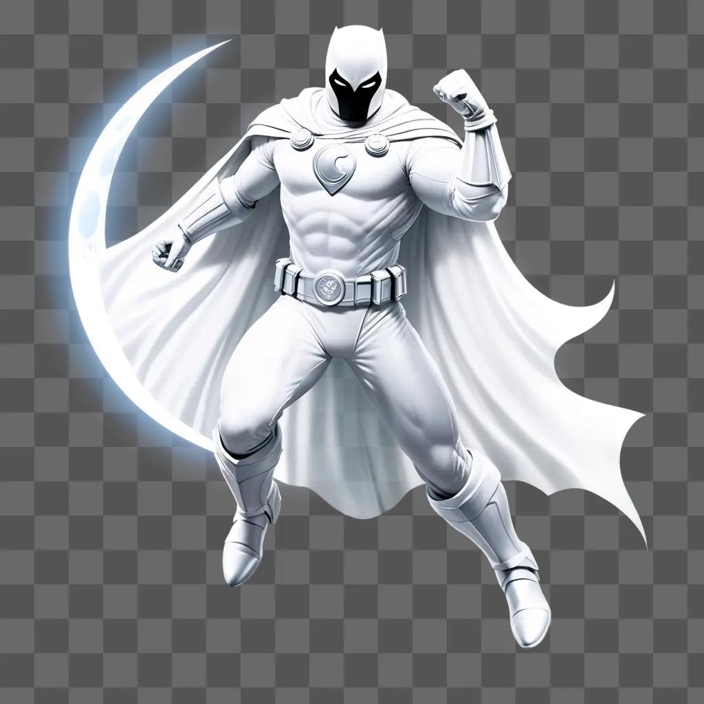 Moon Knight is a white man with a black mask