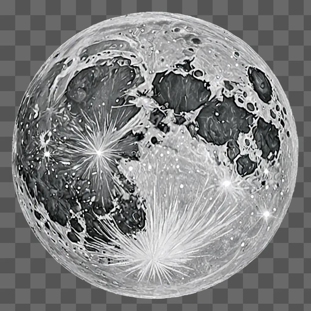 Moon drawing for kids