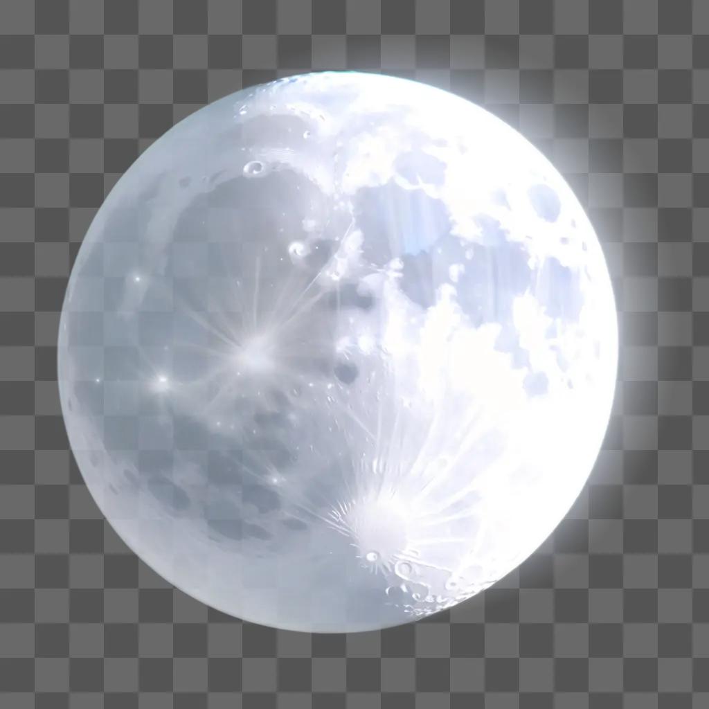 Moon in a transparent background