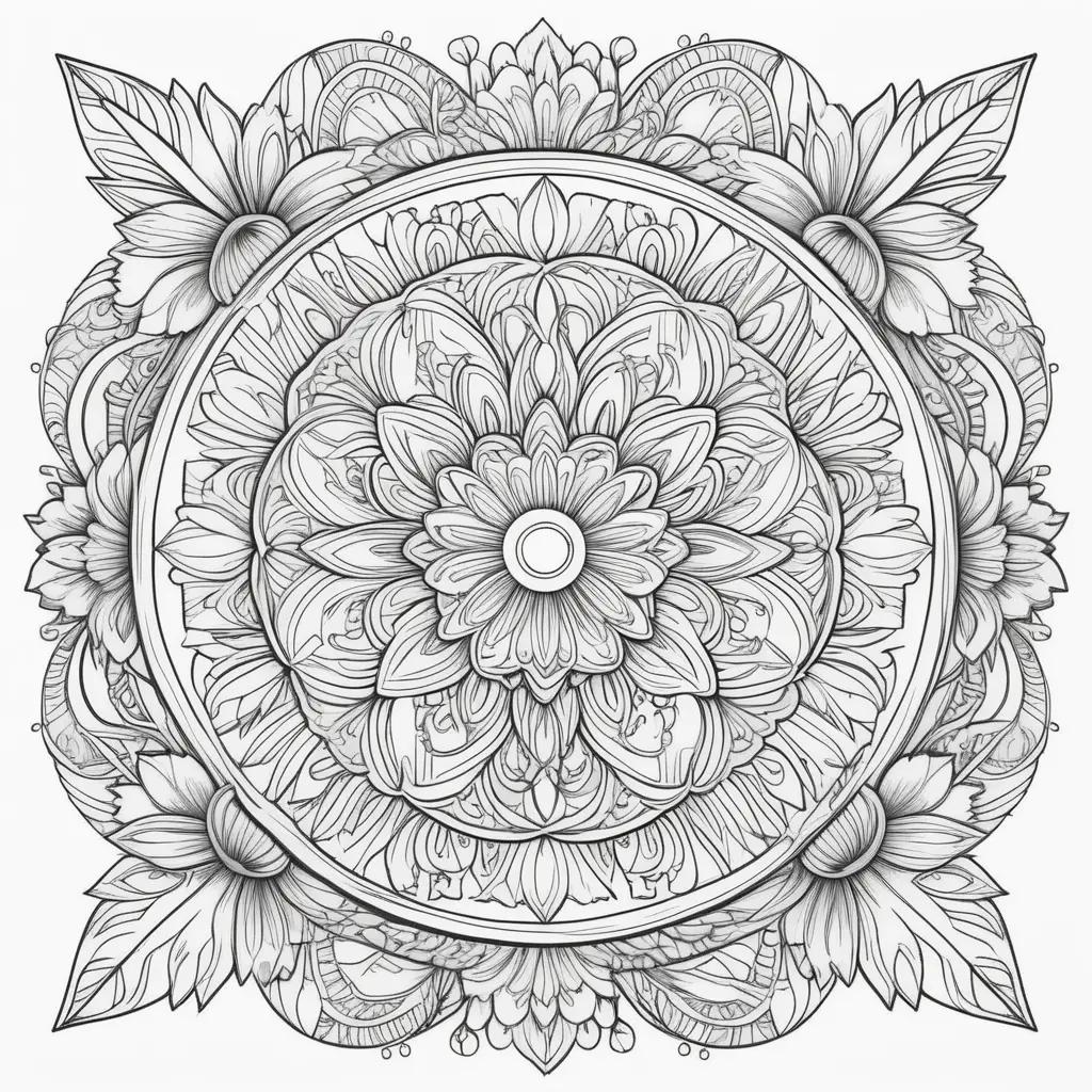 Motivational Coloring Pages - a collection of beautifully illustrated, black and white patterns that can help you relax and focus on the present moment