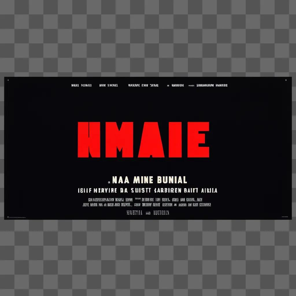 Movie poster of Nmaie