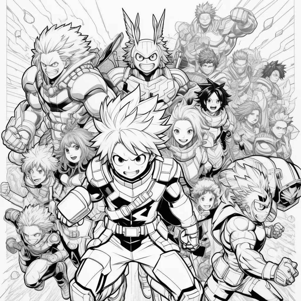 My Hero Academia Coloring Pages