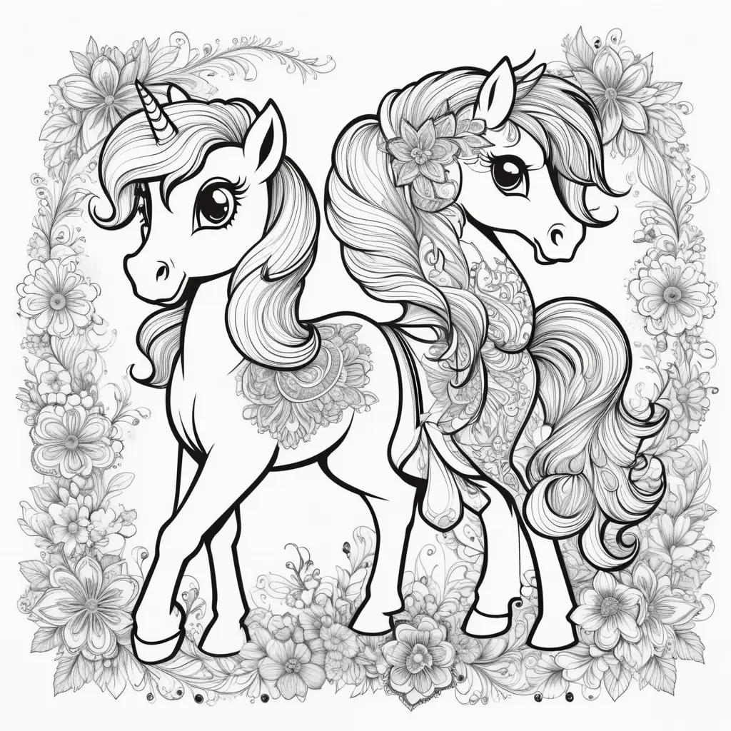 My Little Ponies Coloring Pages - Coloring Books