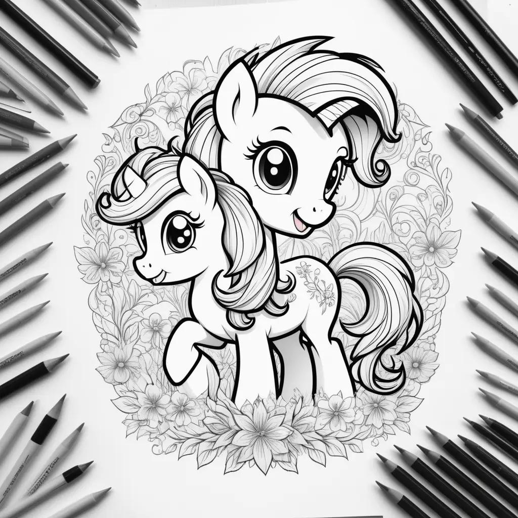 My Little Ponies Coloring Pages for Kids