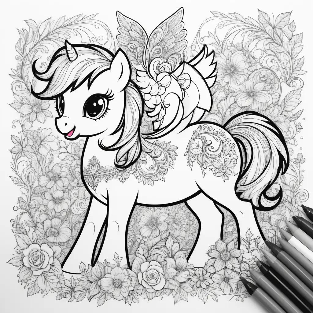 My Little Pony Coloring Pages: A Beautiful Coloring Book for Kids