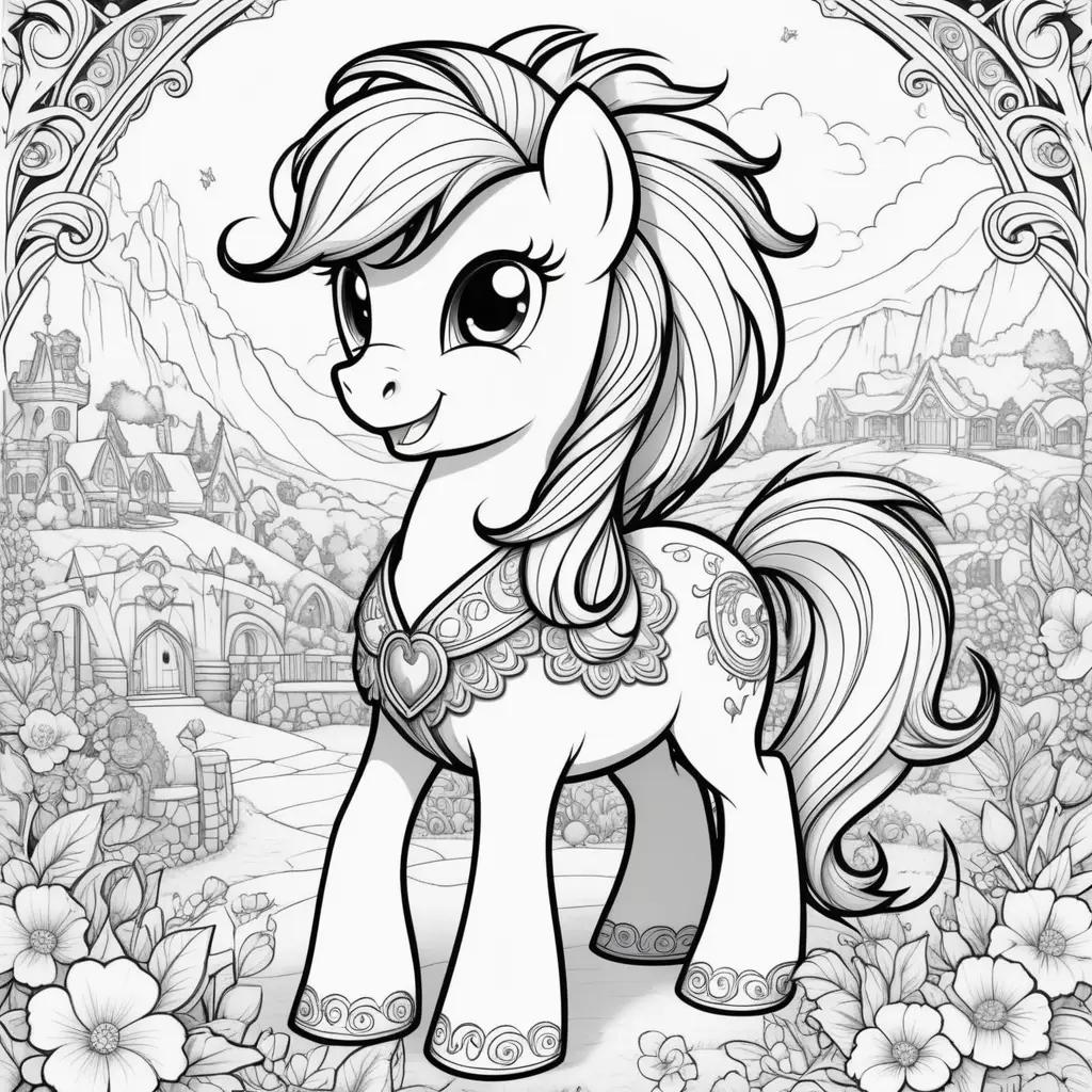 My Little Pony Coloring Pages: A Beautifully Designed Coloring Book for Kids