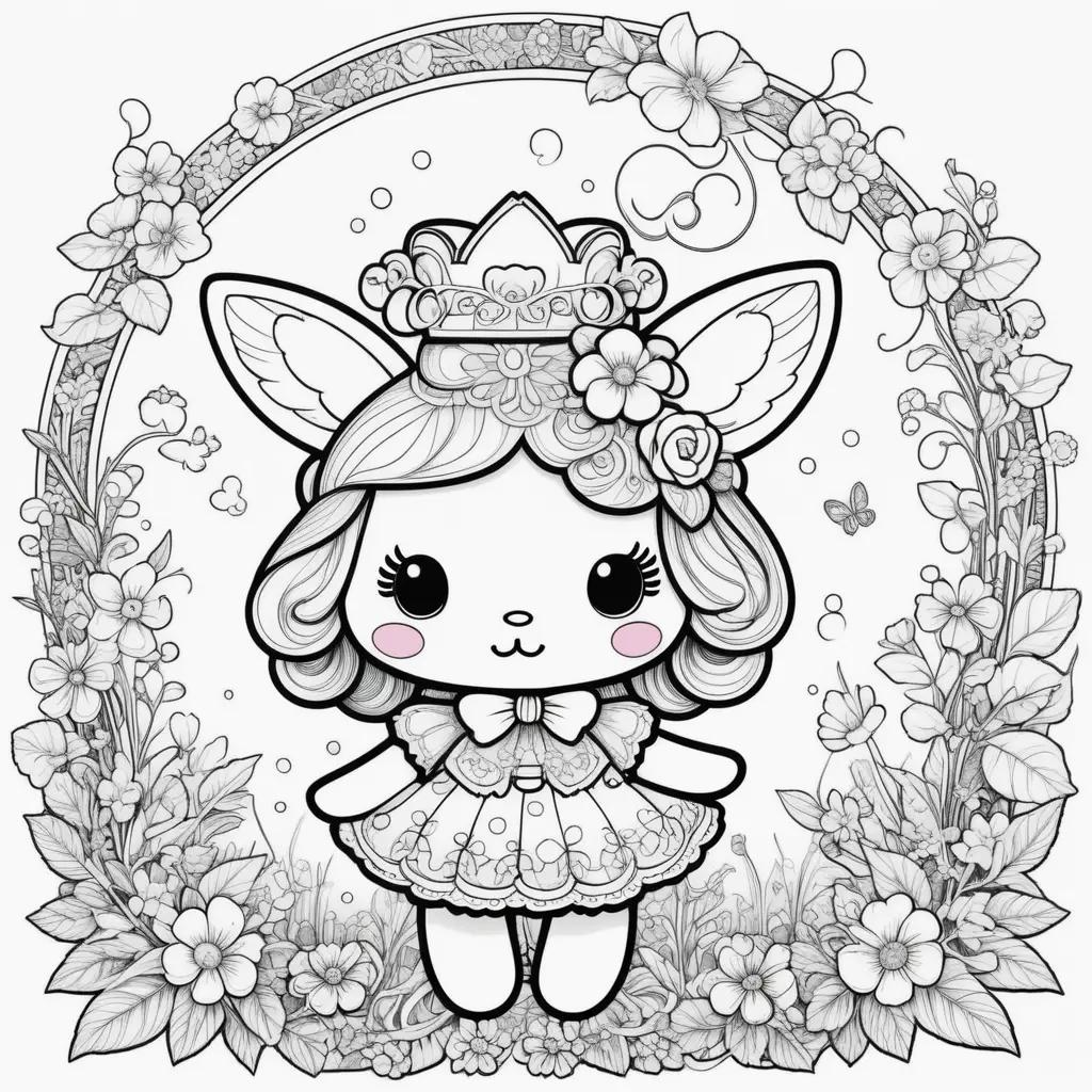 My Melody Coloring Page - A Cute Coloring Book