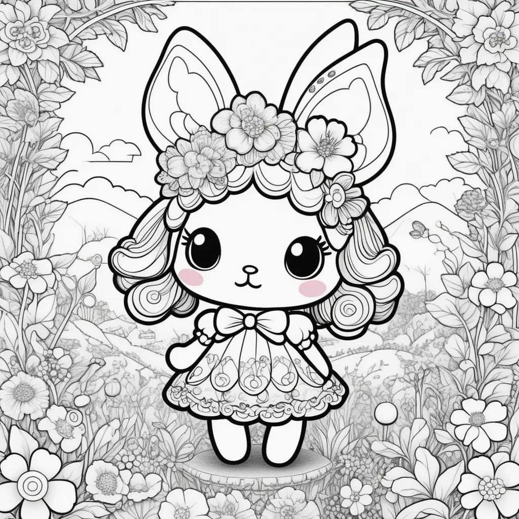 My Melody Coloring Page - Coloring Book for Kids