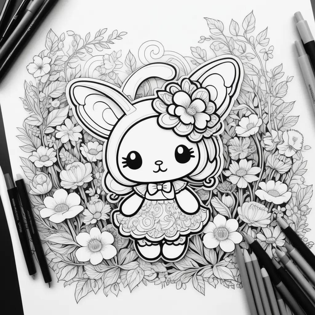 My Melody Coloring Page