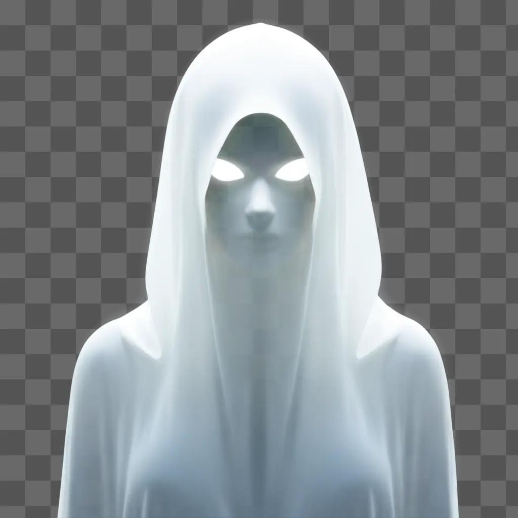 Mystery character wearing a white hoodie